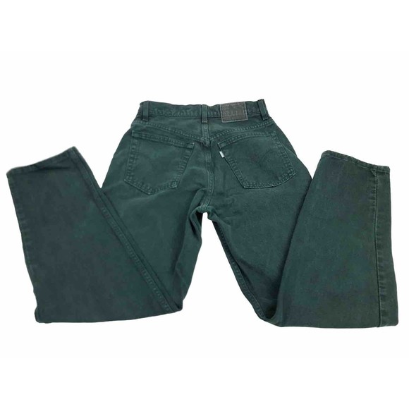 SilverTab Loose Fit Green Mom Jeans Juniors 9 100% Cotton USA Made (28x30) - Picture 6 of 10